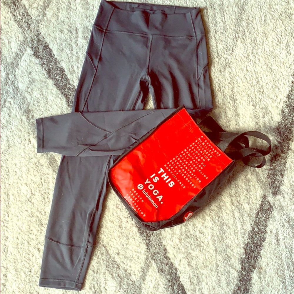 Lululemon In Movement Tight, Grey *Bag Included*